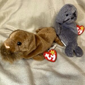 2nd Gen Ty Beanie babies Paul and Slippery